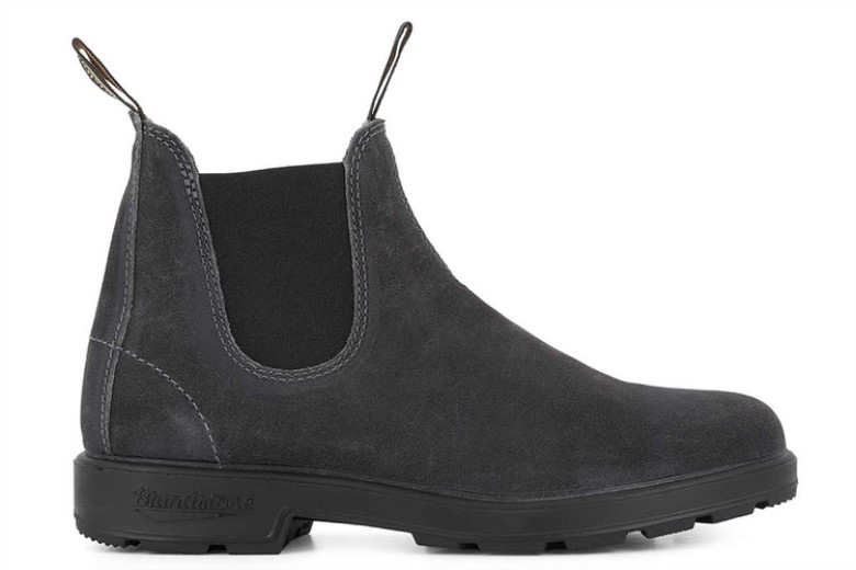 Bottes En Daim Pour Hommes Blundstone 1910 Gris Acier