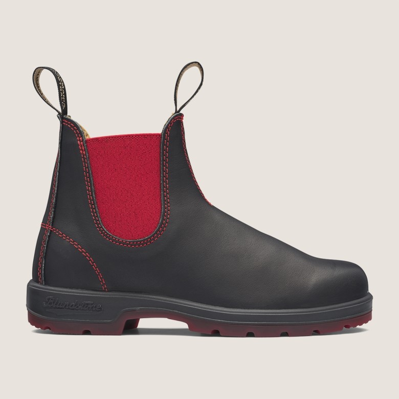 Blundstone Bottes Chelsea Classiques Pour Femmes Noir/rouge