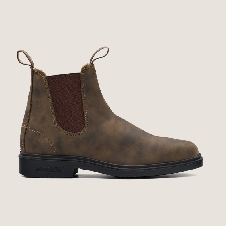 Blundstone Bottines Chelsea Habillées Pour Hommes Marron Rustique