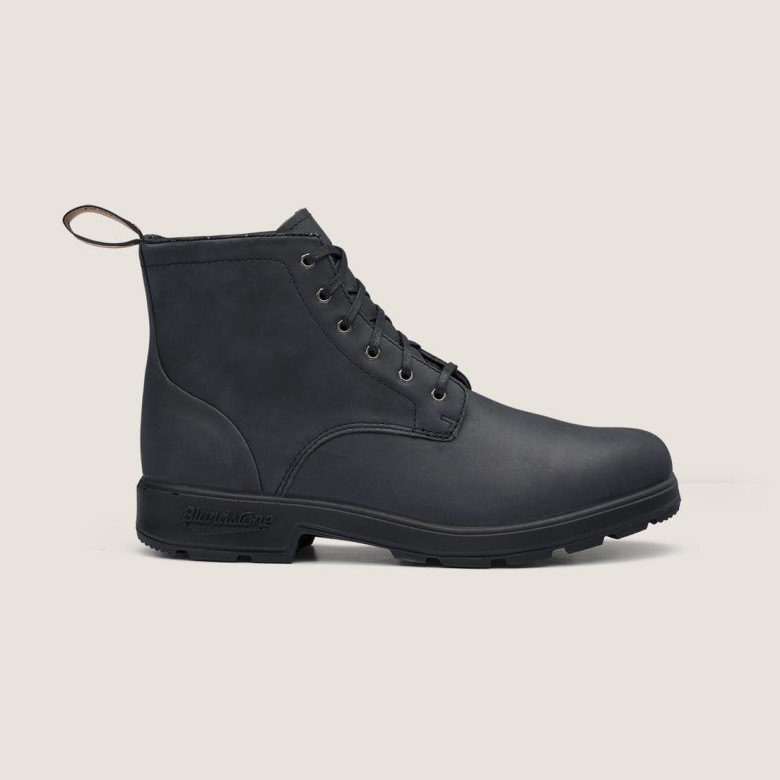 Blundstone Bottes à Lacets Originales Pour Hommes Noir Rustique