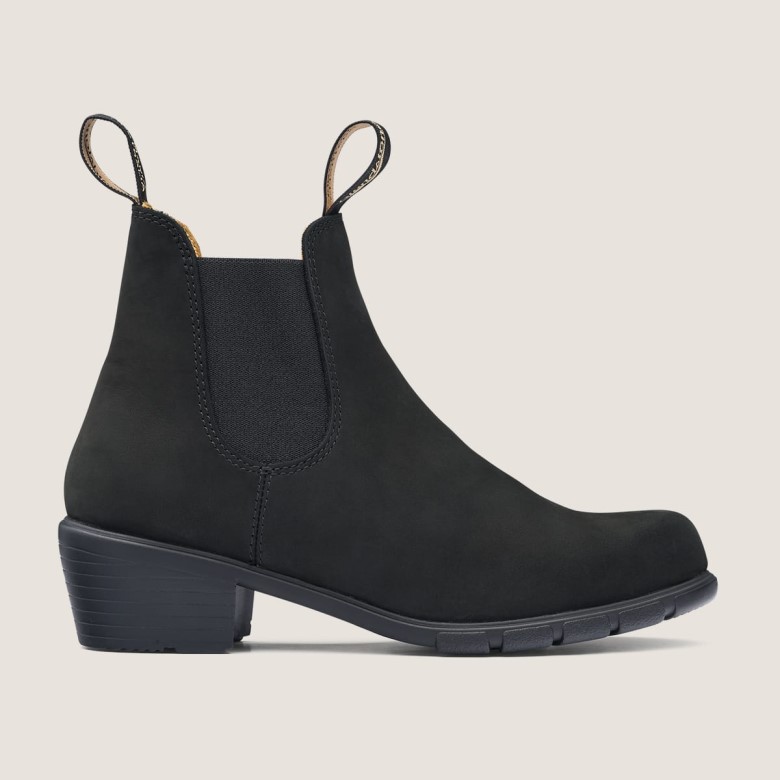 Bottes à Talons Série Femme Nubuck Noir Blundstone
