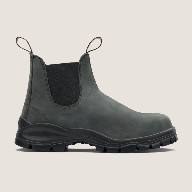 Blundstone - Bottines Chelsea Lug Exclusives Pour Hommes Noir Rustique