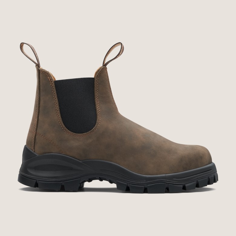 Bottes Chelsea Lug Pour Hommes Brun Rustique Blundstone - Exclusif
