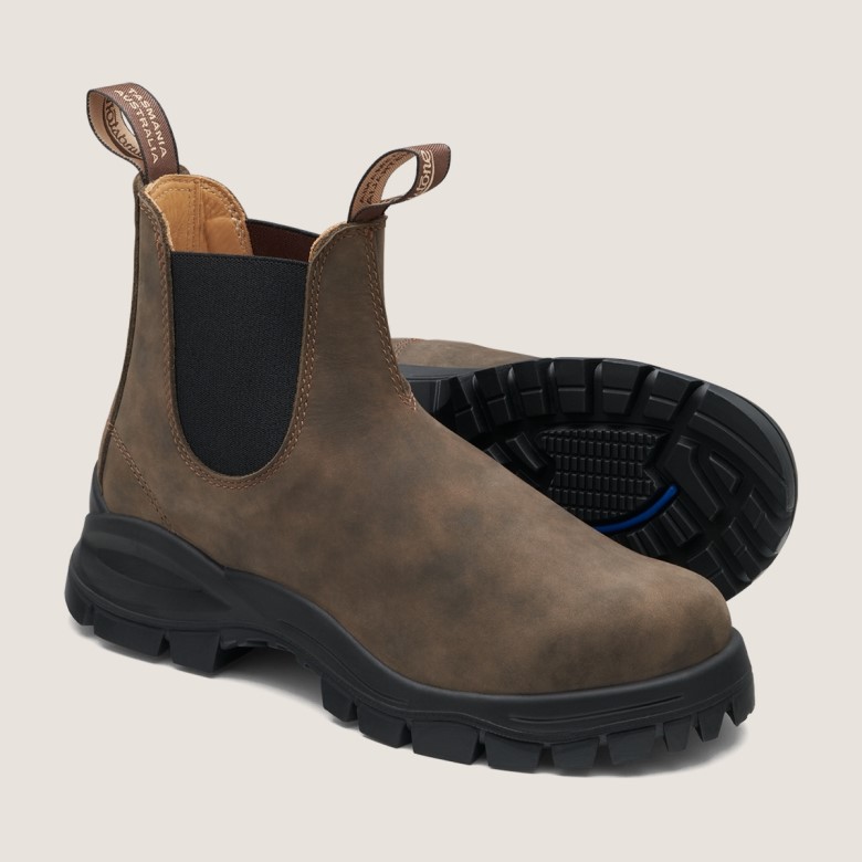 Bottes Chelsea Lug Pour Hommes Brun Rustique Blundstone - Exclusif
