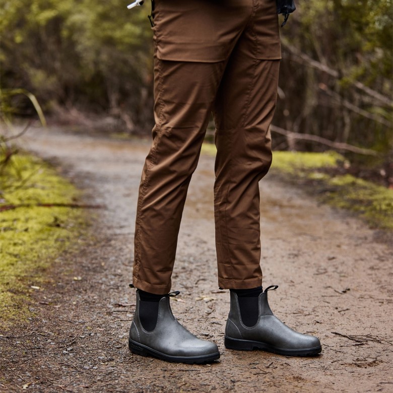 Bottes Véganes Originales Pour Hommes Blundstone Gris Acier