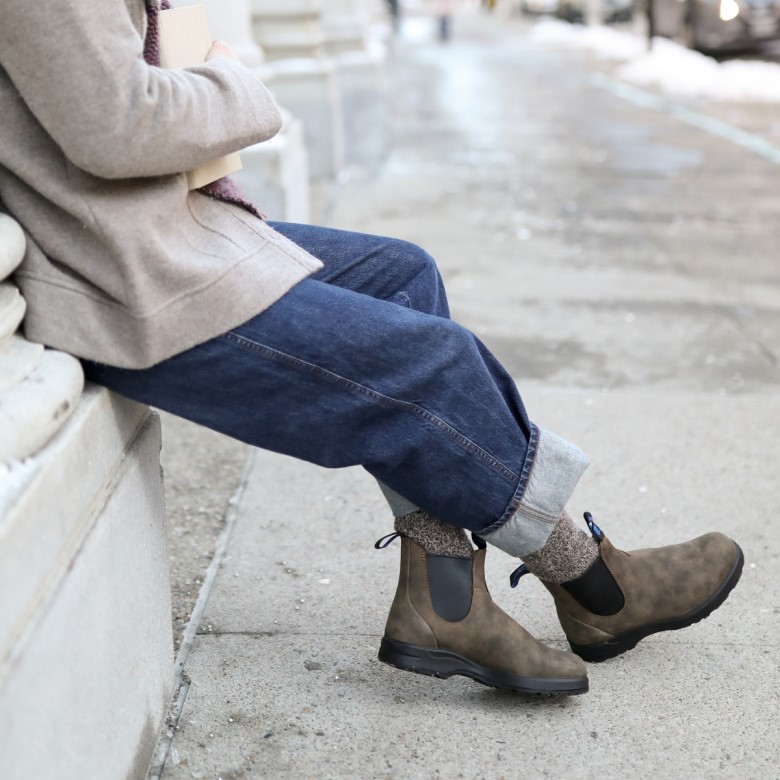 Bottines Chelsea Thermiques Tout-terrain Pour Femme Brun Rustique Blundstone