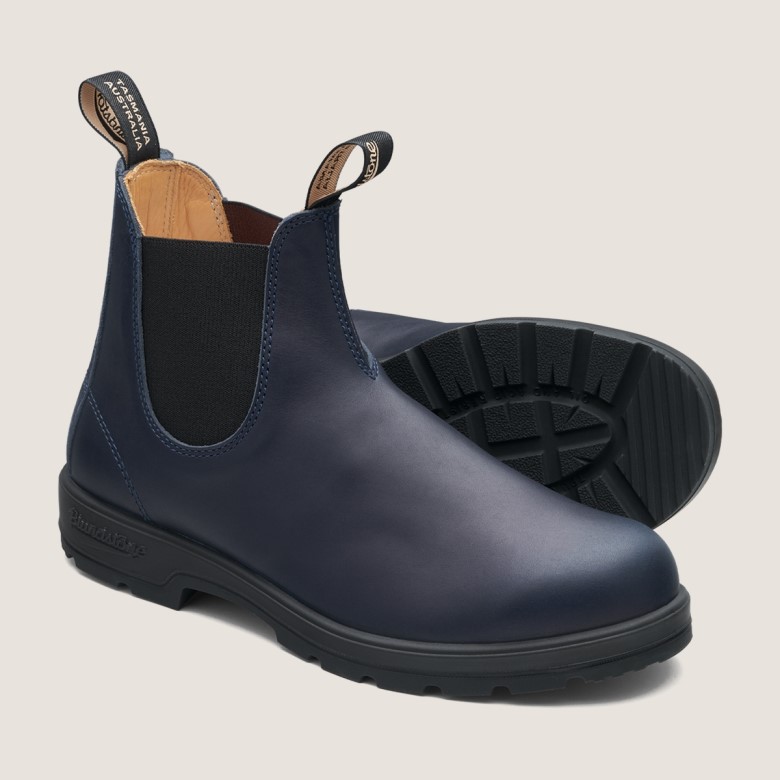 Bottines Chelsea Classiques Pour Hommes Bleu Marine Blundstone