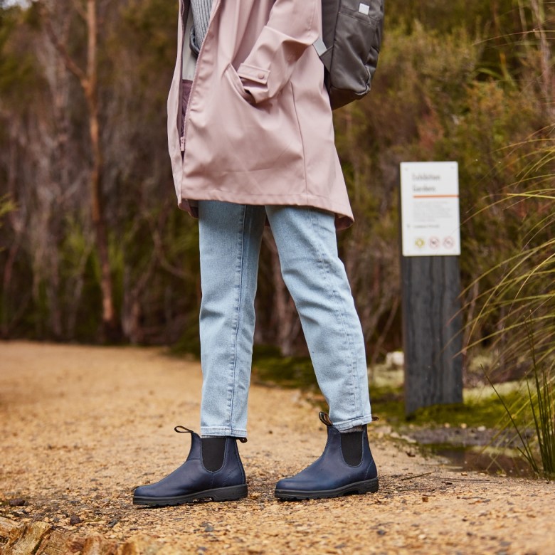 Bottes Chelsea Classiques Pour Femmes Bleu Marine Blundstone