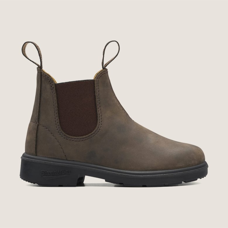 Bottines Chelsea Série Enfants Brun Rustique Blundstone